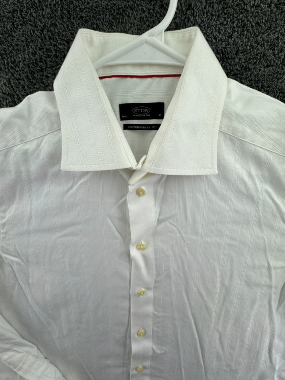 Eton Ganghester Long Sleeve Button Up Shirt Men’s Size 16.5 Contemporary White